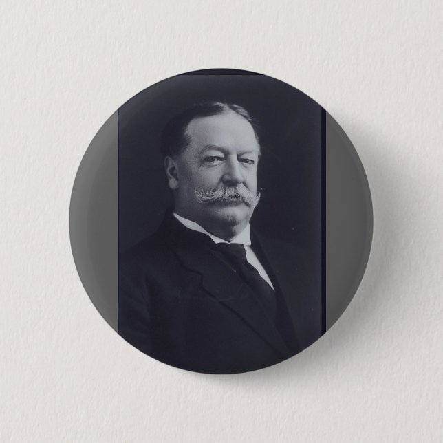 Chapa Redonda De 5 Cm William Taft (Anverso)