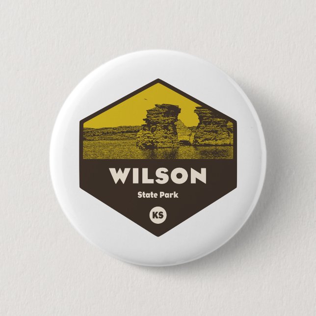 Chapa Redonda De 5 Cm Wilson State Park Kansas (Anverso)