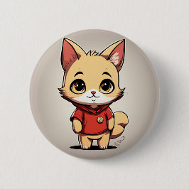 Chapa Redonda De 5 Cm Winnie the Pooh Cat V3 Pin Button