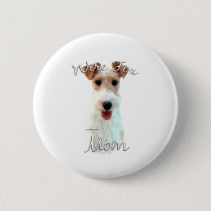 Chapa Redonda De 5 Cm Wire Fox Terrier Mom 2