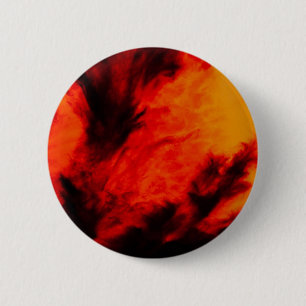 Chapa Redonda De 5 Cm Wispy Clouds - Naranja
