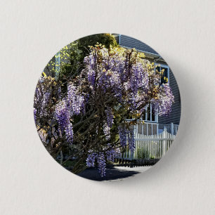 Chapa Redonda De 5 Cm Wisteria en flor