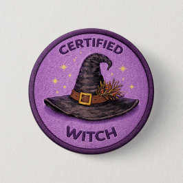 Chapa Redonda De 5 Cm Witch