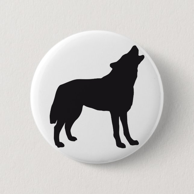 Chapa Redonda De 5 Cm wolf (Anverso)