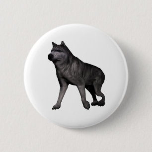Chapa Redonda De 5 Cm Wolf