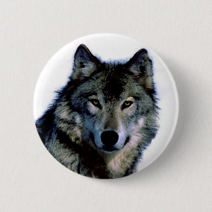 Chapa Redonda De 5 Cm Wolf