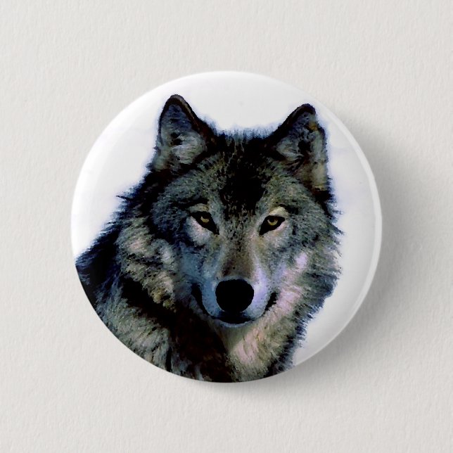 Chapa Redonda De 5 Cm Wolf (Anverso)