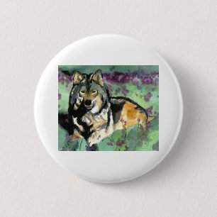 Chapa Redonda De 5 Cm Wolf de Paula Atwell