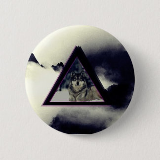 Chapa Redonda De 5 Cm wolf triangle