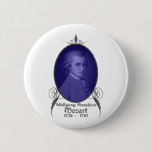 Chapa Redonda De 5 Cm Wolfgang Amadeus Mozart