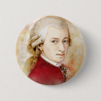 Wolfgang Amadeus Mozart im Aquarell Stil