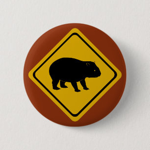 Chapa Redonda De 5 Cm Wombat