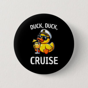 Chapa Redonda De 5 Cm Women Duck Duck Cruise Divertido partido de crucer