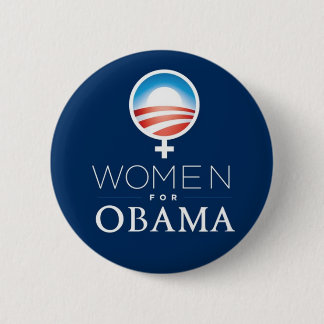 Chapa Redonda De 5 Cm Women_for_Obama_Button