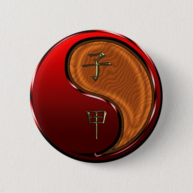 Chapa Redonda De 5 Cm Wood Rat (Anverso)