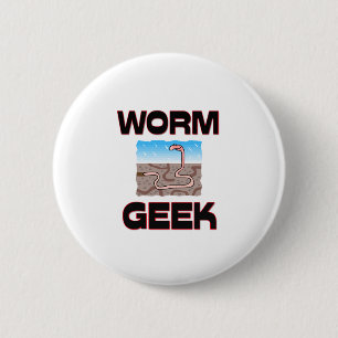 Chapa Redonda De 5 Cm Worm Geek