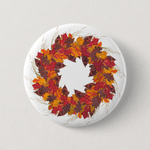 Chapa Redonda De 5 Cm Wreath