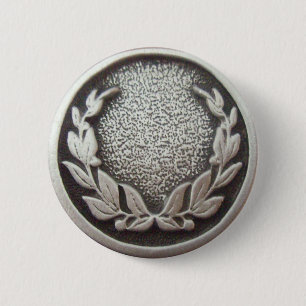 Chapa Redonda De 5 Cm Wreath de Silver Laurel