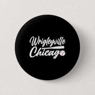 Chapa Redonda De 5 Cm Wrigleyville Chicago Baseball American