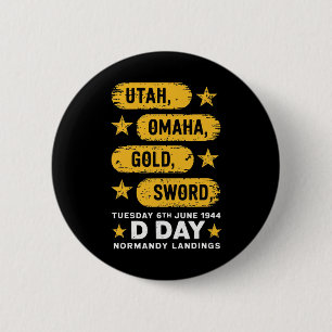 Chapa Redonda De 5 Cm Ww2 D Day Beats World War 2 Army Hero Normandy L