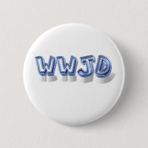Chapa Redonda De 5 Cm wwjd