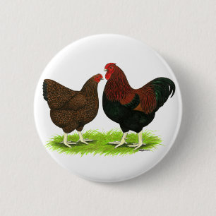 Chapa Redonda De 5 Cm Wyandotte:  Pares de la perdiz