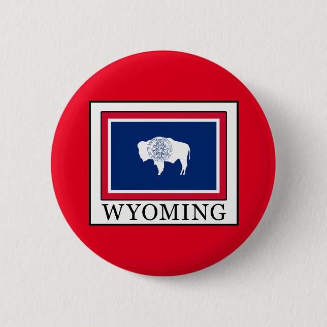 Chapa Redonda De 5 Cm Wyoming (Anverso)