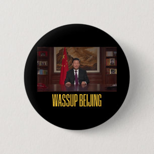 Chapa Redonda De 5 Cm Xi Jinping Wup Pekín Meme gracioso cara Giga Xi Ch