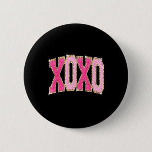 Chapa Redonda De 5 Cm Xoxo Dulce Amor Corazón Romántico San Valentín