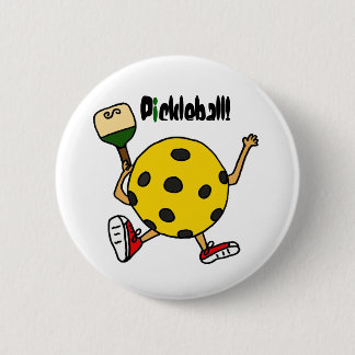 Chapa Redonda De 5 Cm XX carácter divertido de Pickleball