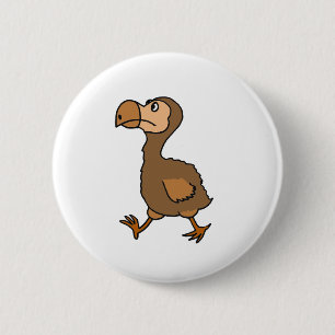 Chapa Redonda De 5 Cm XX diseño hilarante del pájaro del Dodo