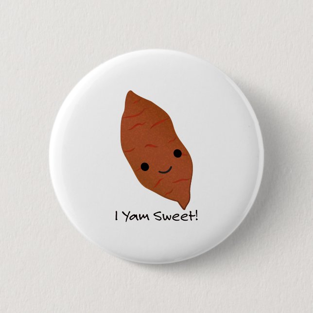 Chapa Redonda De 5 Cm Yam Sweet Potato (Anverso)