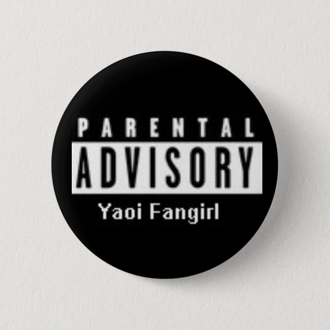 Chapa Redonda De 5 Cm yaoi fangirl (Anverso)