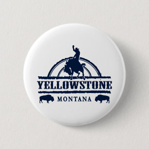 Chapa Redonda De 5 Cm Yellowstone Montana Rodeo Cowboy