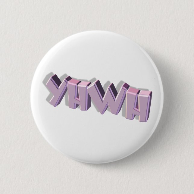 CHAPA REDONDA DE 5 CM YHWH3 3D (Anverso)
