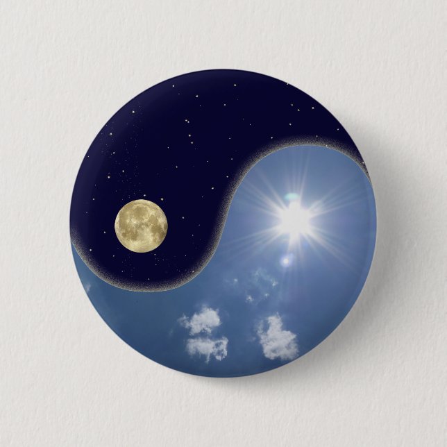 Chapa Redonda De 5 Cm yin yang (Anverso)