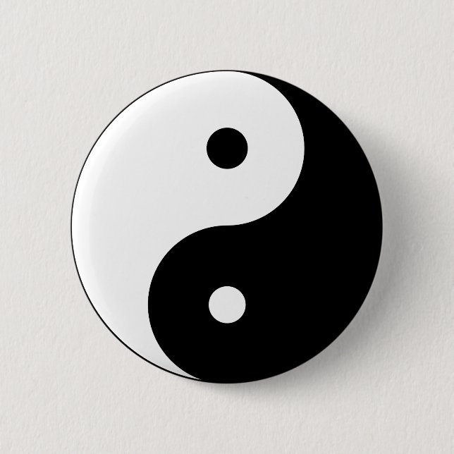 Chapa Redonda De 5 Cm Yin Yang grande (Anverso)