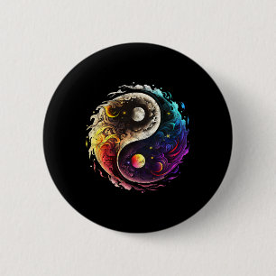 Chapa Redonda De 5 Cm Yin Yang, Sol, Luna, Universo, Tai Chi, Qigong, Yo