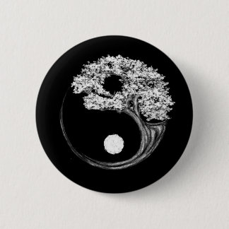 Chapa Redonda De 5 Cm Yin Yang Tree