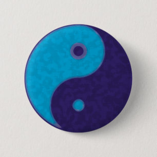 Chapa Redonda De 5 Cm yin yang zen meditation tao