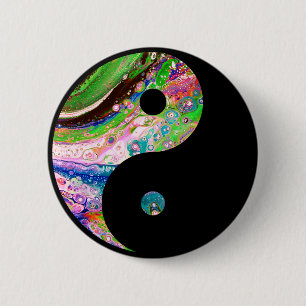 Chapa Redonda De 5 Cm Ying de encargo/Yang