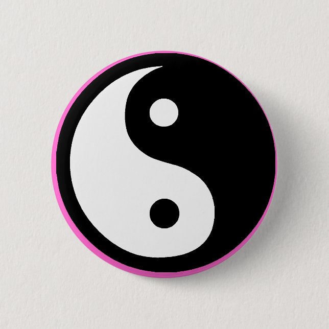 Chapa Redonda De 5 Cm ying yang (Anverso)
