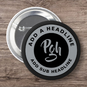 Chapa Redonda De 5 Cm Yinz Round Clasp Personalizado Burgh Retro Pgh