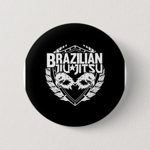 Chapa Redonda De 5 Cm Yiu Jitsu Emblem brasileño