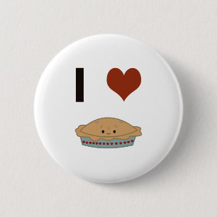 Chapa Redonda De 5 Cm Yo corazón (amor) Pie