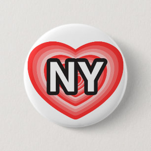 Chapa Redonda De 5 Cm Yo corazón Nueva York. Amo Nueva York. Yo corazó