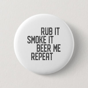 Chapa Redonda De 5 Cm Yo froto mi carne Bbq Smoker Grillmaster Cerveza M