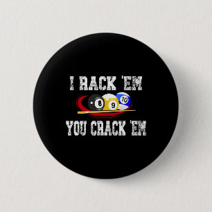 Chapa Redonda De 5 Cm Yo Me Hago Em, Me Crack Em Funny Billiard Pool Bil