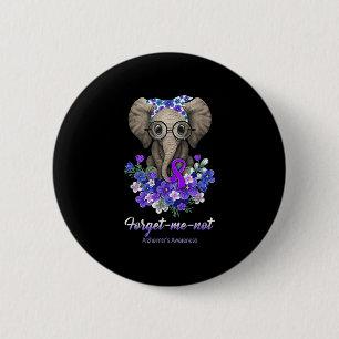 Chapa Redonda De 5 Cm Yo no las flores de elefante Alzheimerheimer la gu