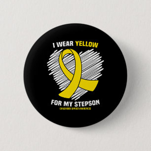 Chapa Redonda De 5 Cm Yo Uso Amarillo Para Mi Niñera Infantil En Guerra 